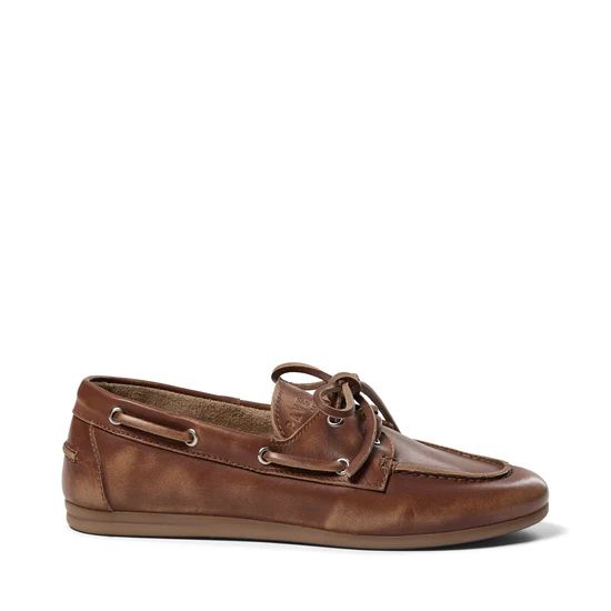 BOATSHOE LEDER BRUIN