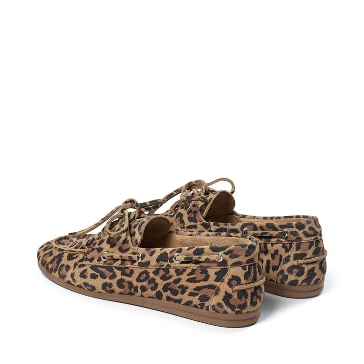 BOATSHOE SUEDE LEOPARD