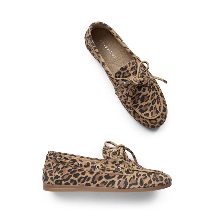 BOATSHOE SUEDE LEOPARD