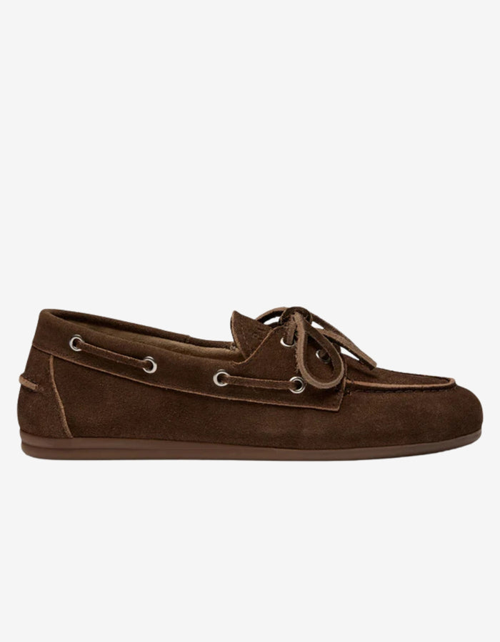 BOATSHOE SUEDE BRUIN