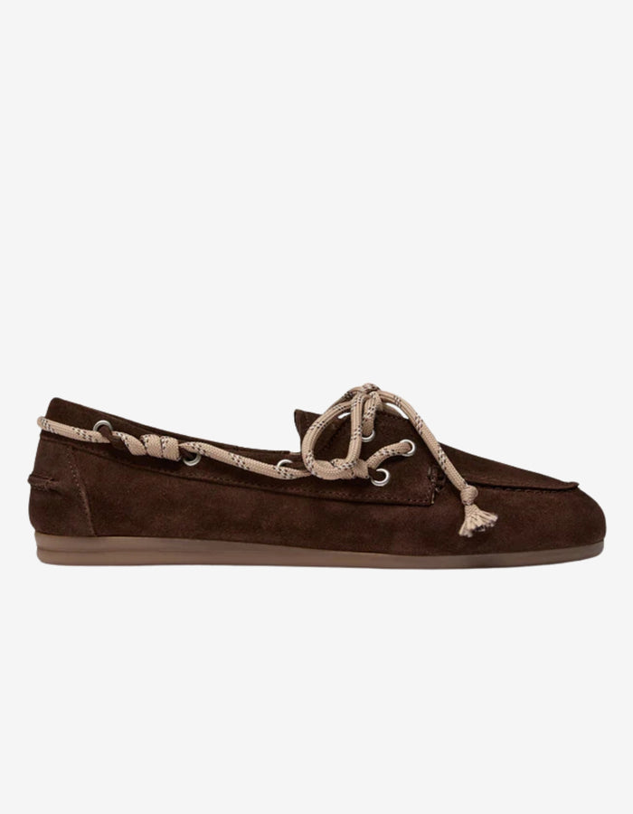 BOATSHOE SUEDE BRUIN