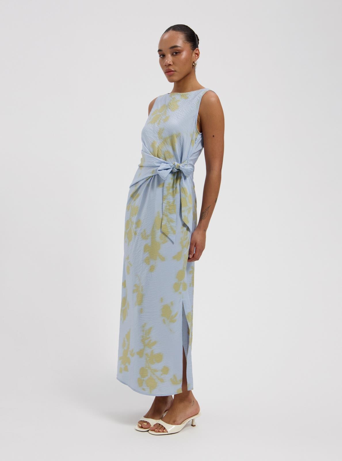 JURK ZM LANG PRINT L BLAUW
