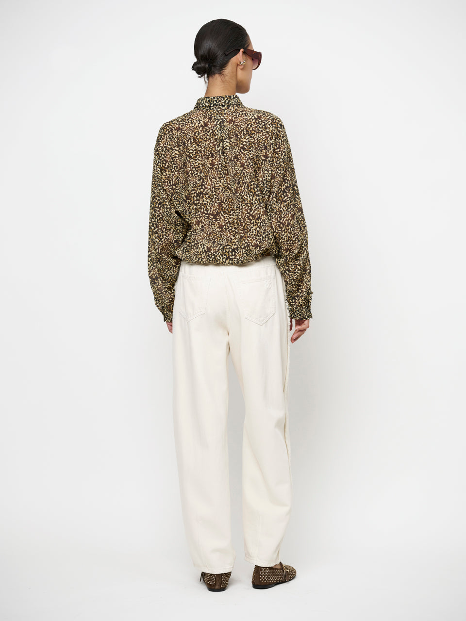 Dante6-Brave fringed barrel leg jeans Iv