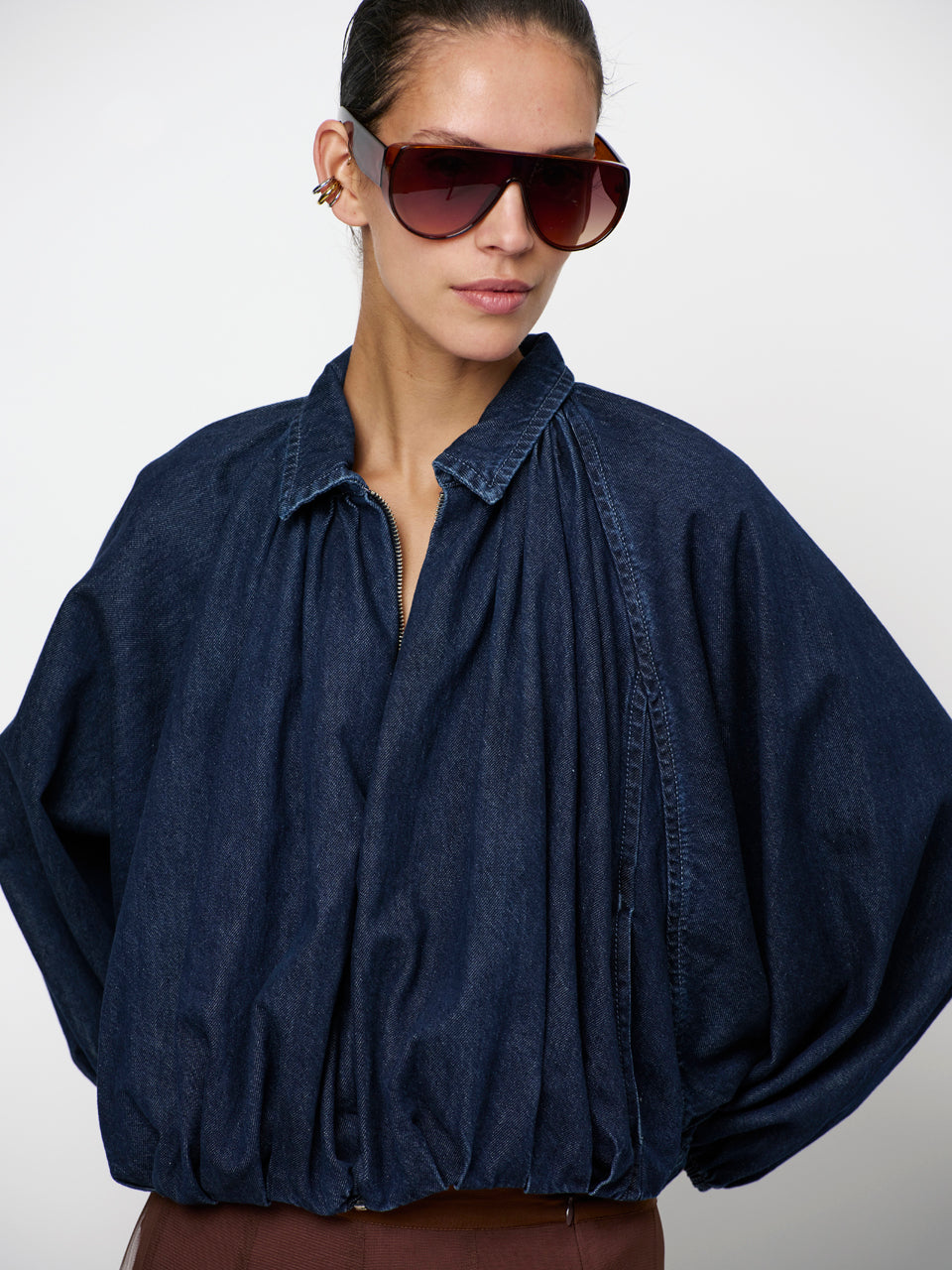 Dante6-Cassi balloony denim jacket Dark