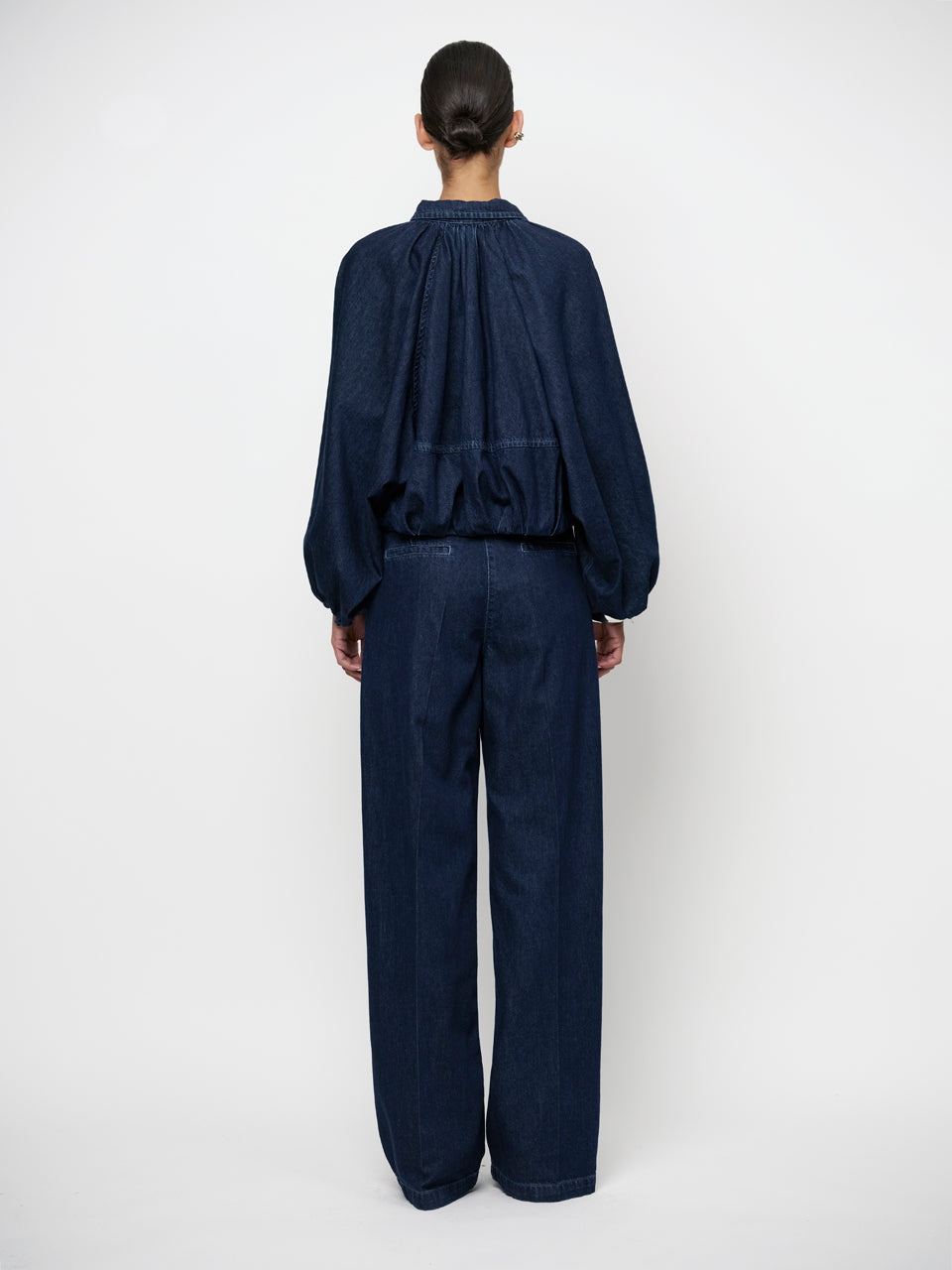 Dante6-Jules denim smart pants Dark indi