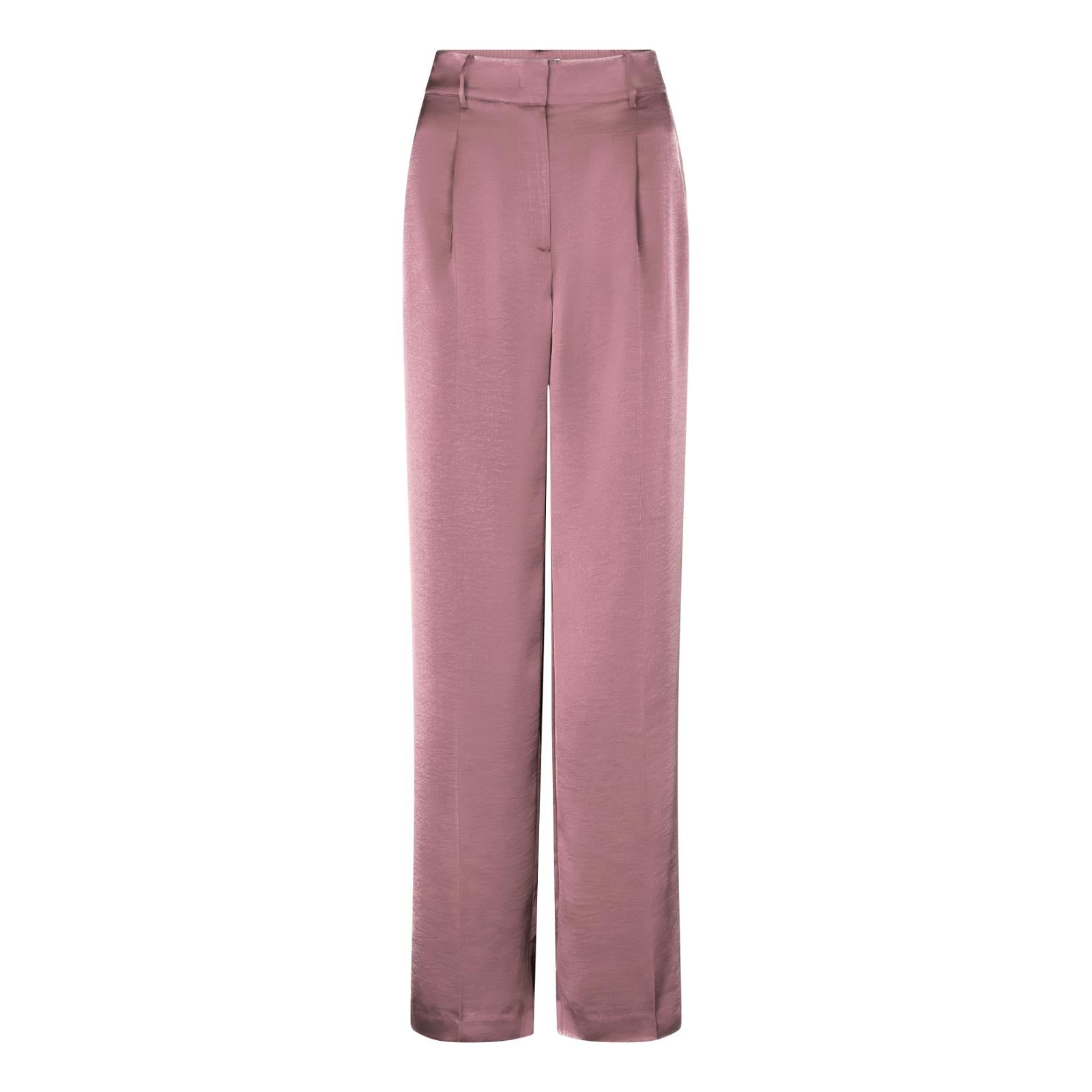 Dante6-Jules satin smart pants Mauve
