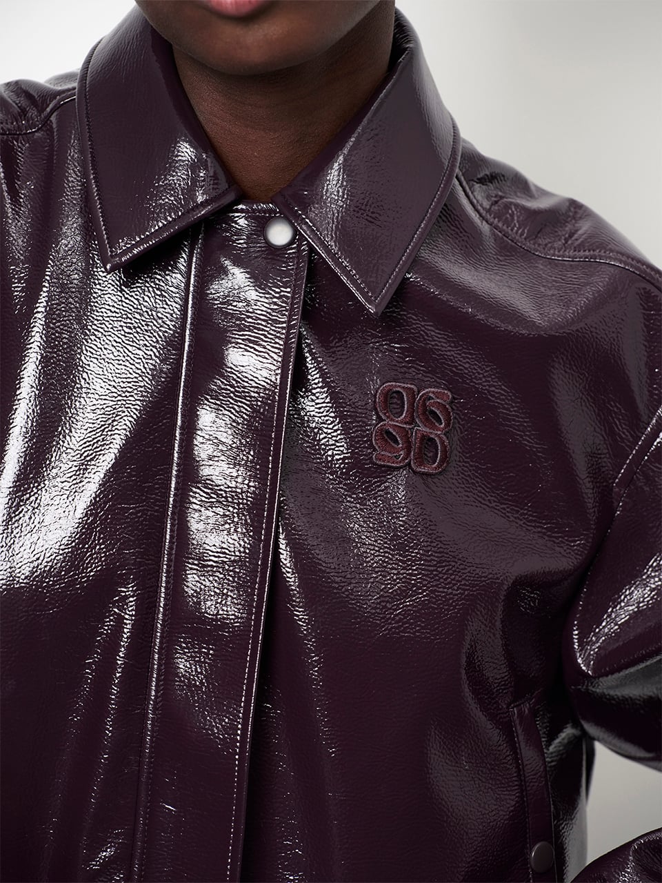 Dante6-Dalyn faux crackle leather bomber
