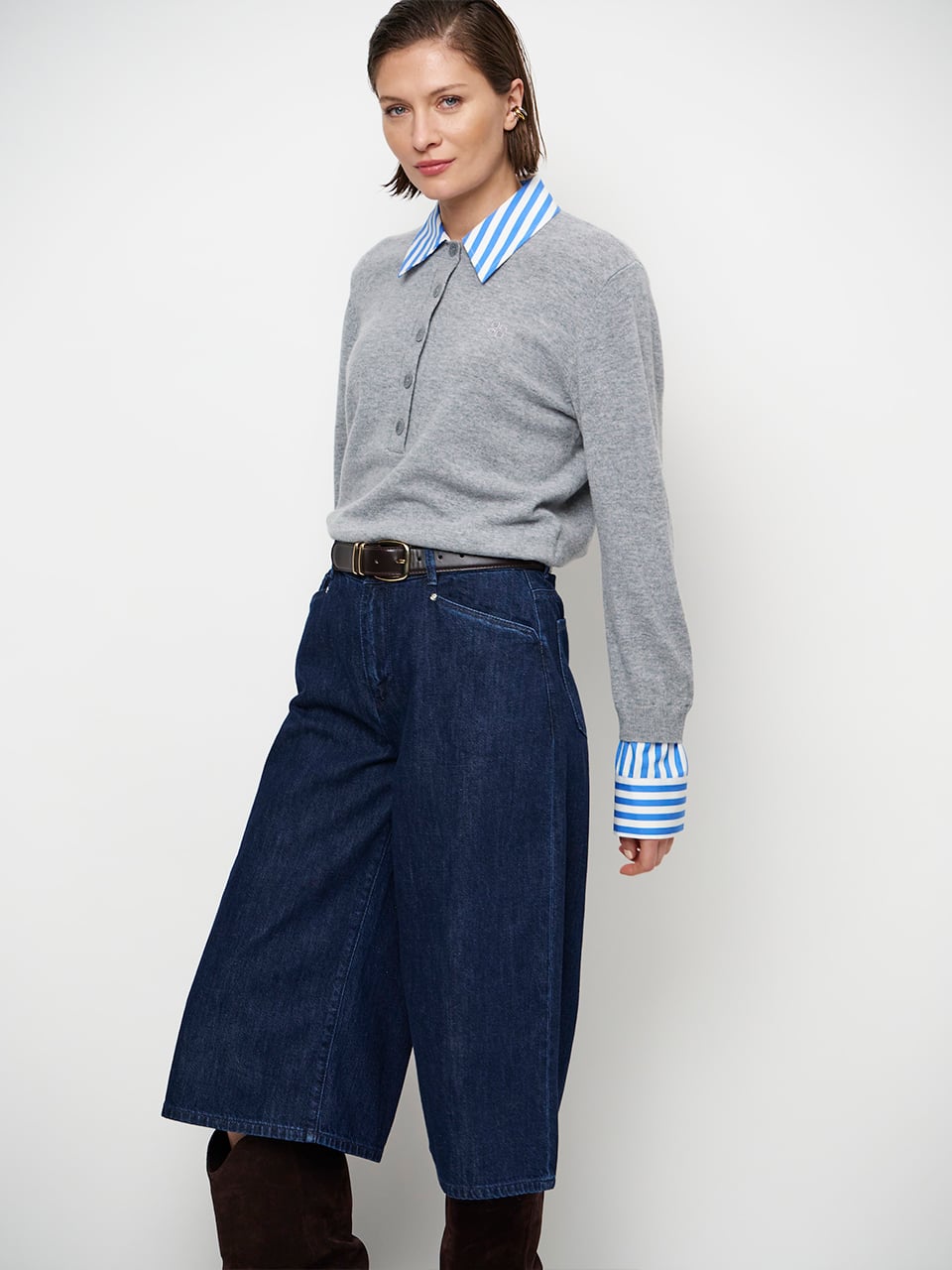 Dante6-Thames mixed sweater Heather Grey