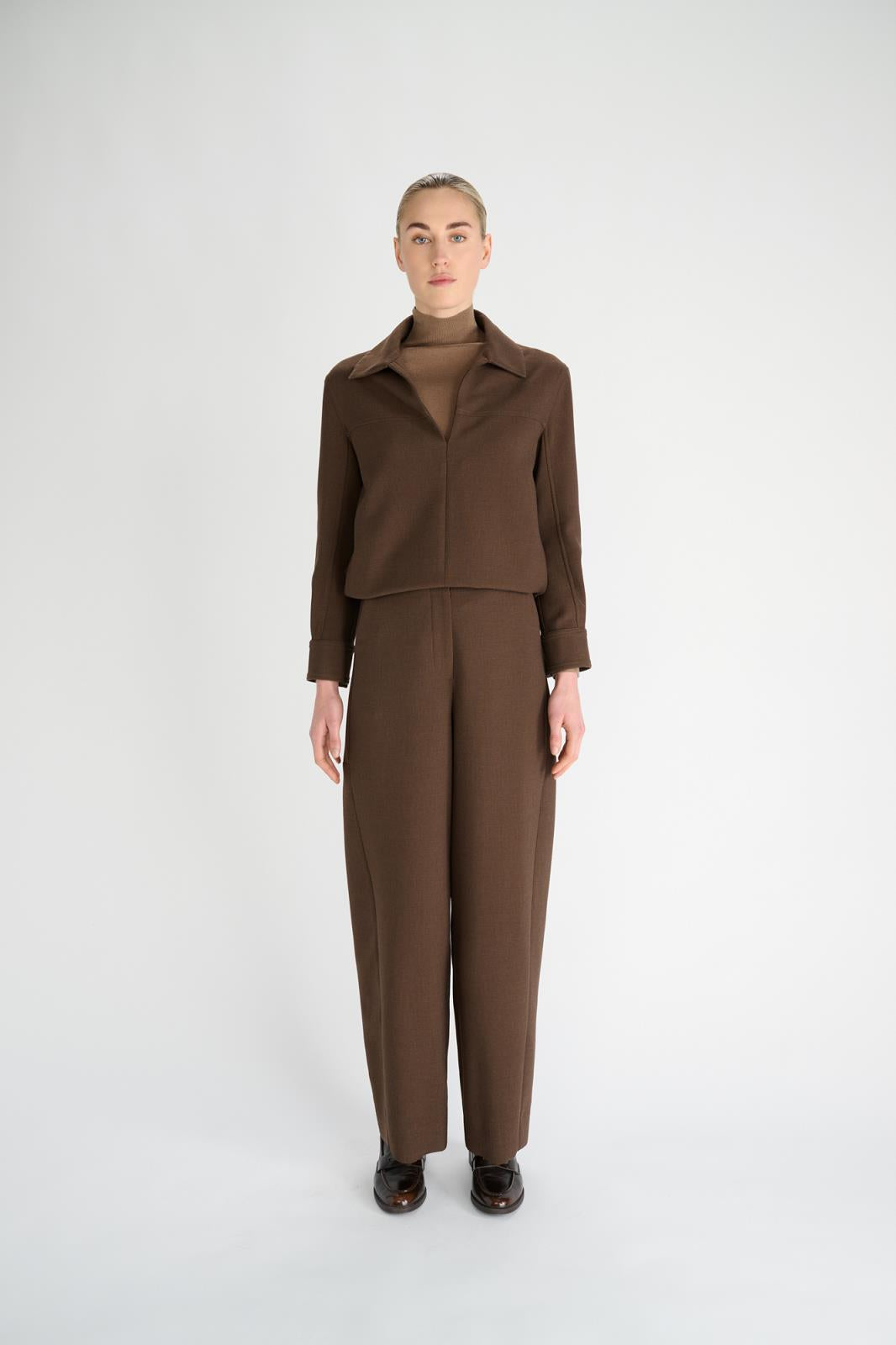 BROEK BALLOON FIT BRUIN