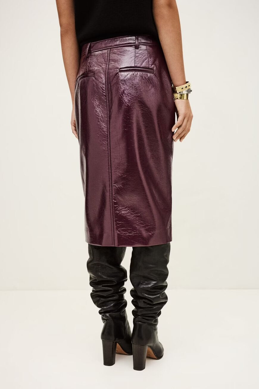 SKIRT N-TIGHT-UNI-AUBERGINE