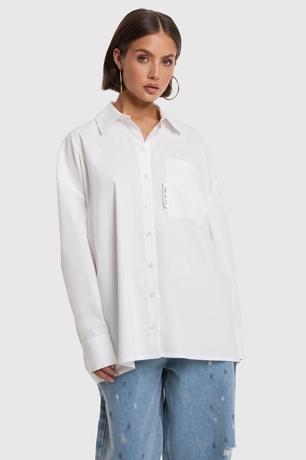 Woven Oversized Blouse