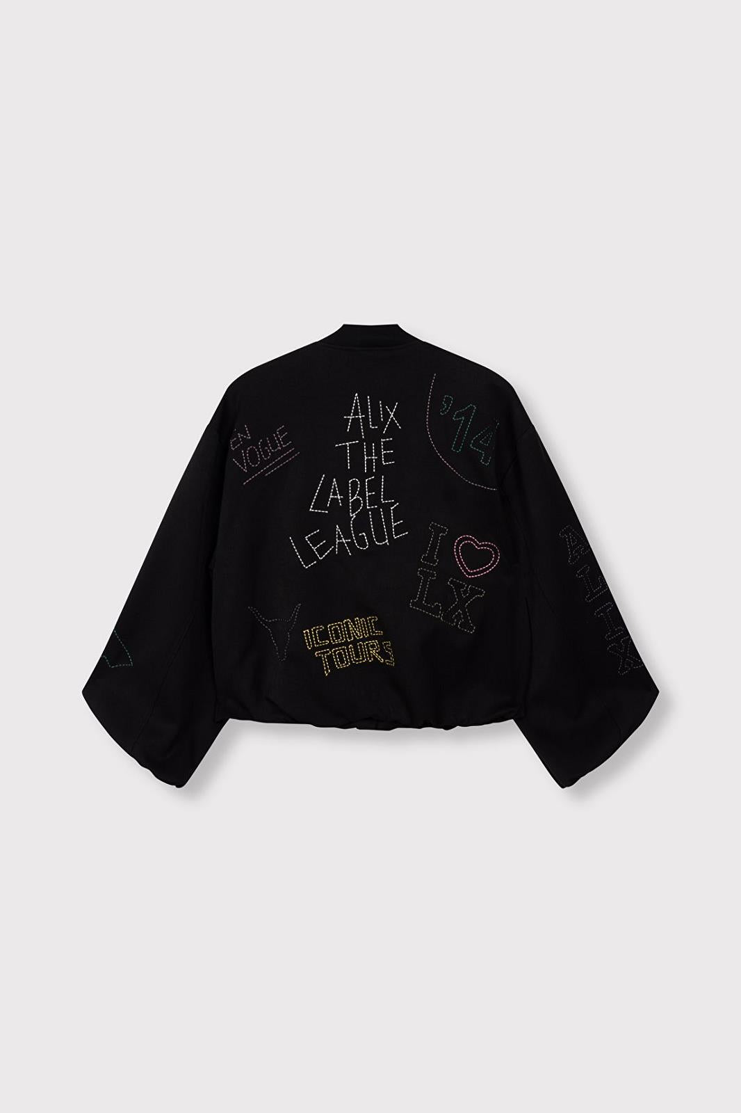 Woven Artwork Bomber