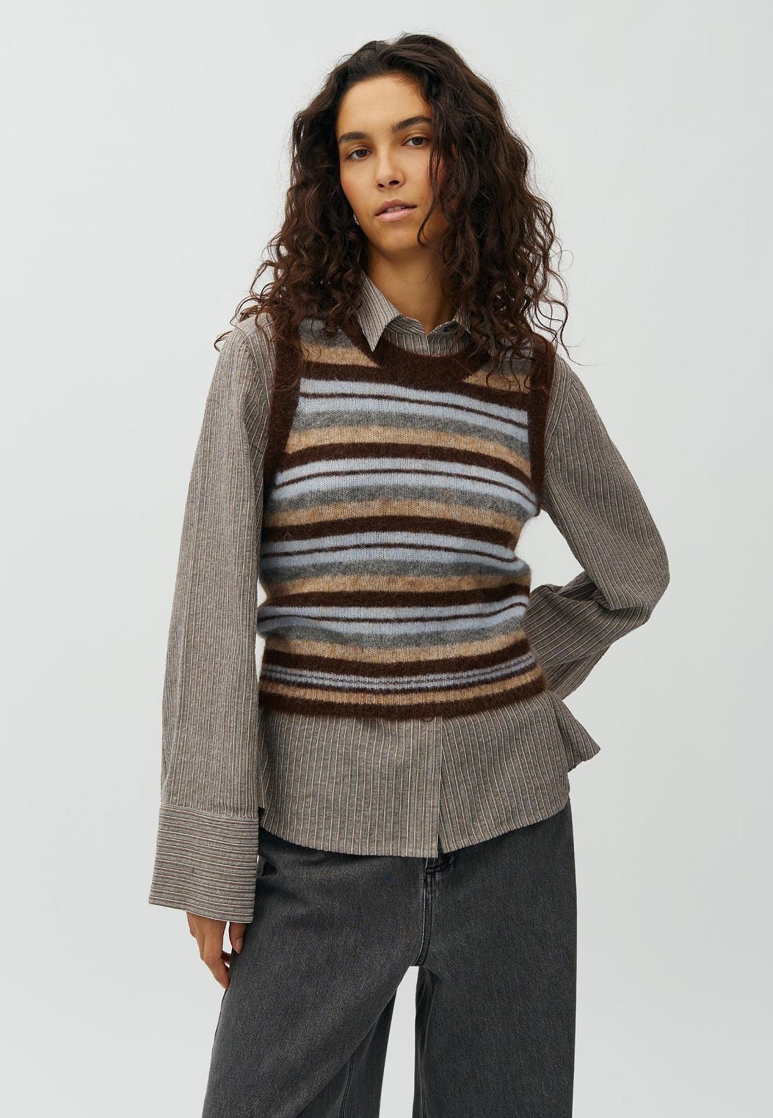 Knit Friday Mutli Stripe Brown
