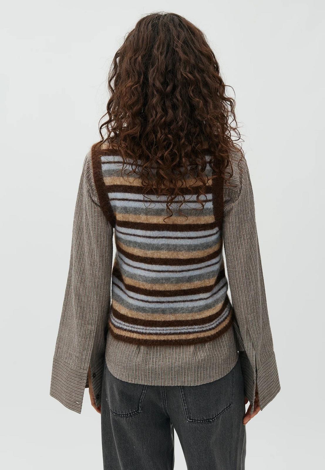 Knit Friday Mutli Stripe Brown