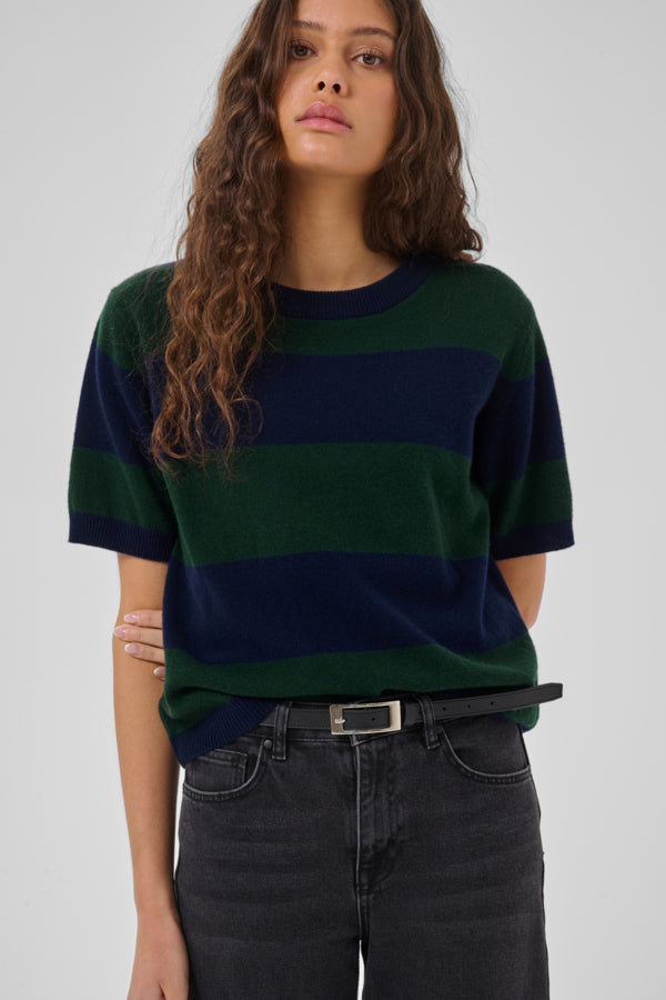 Knit Pullover Douglas W. Navy Stripe