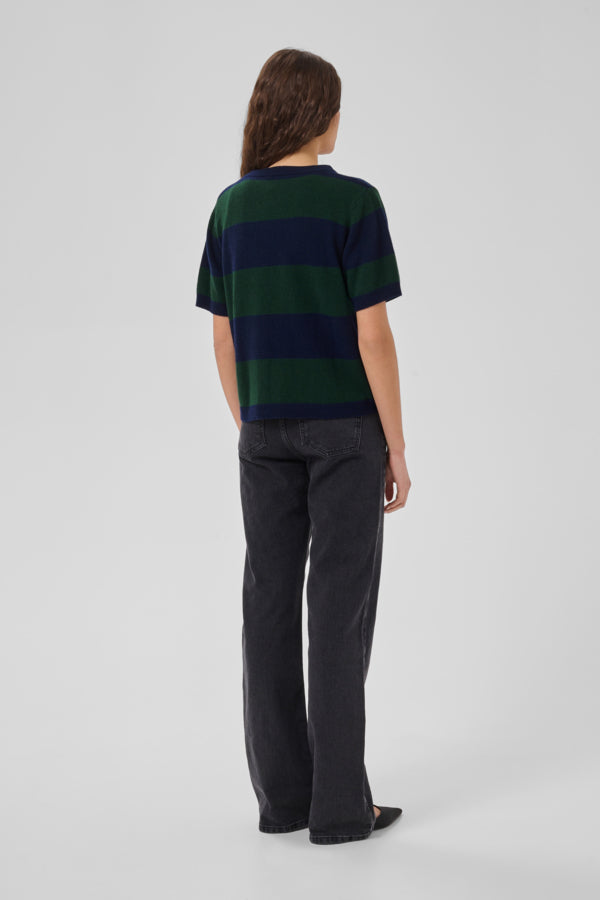 Knit Pullover Douglas W. Navy Stripe