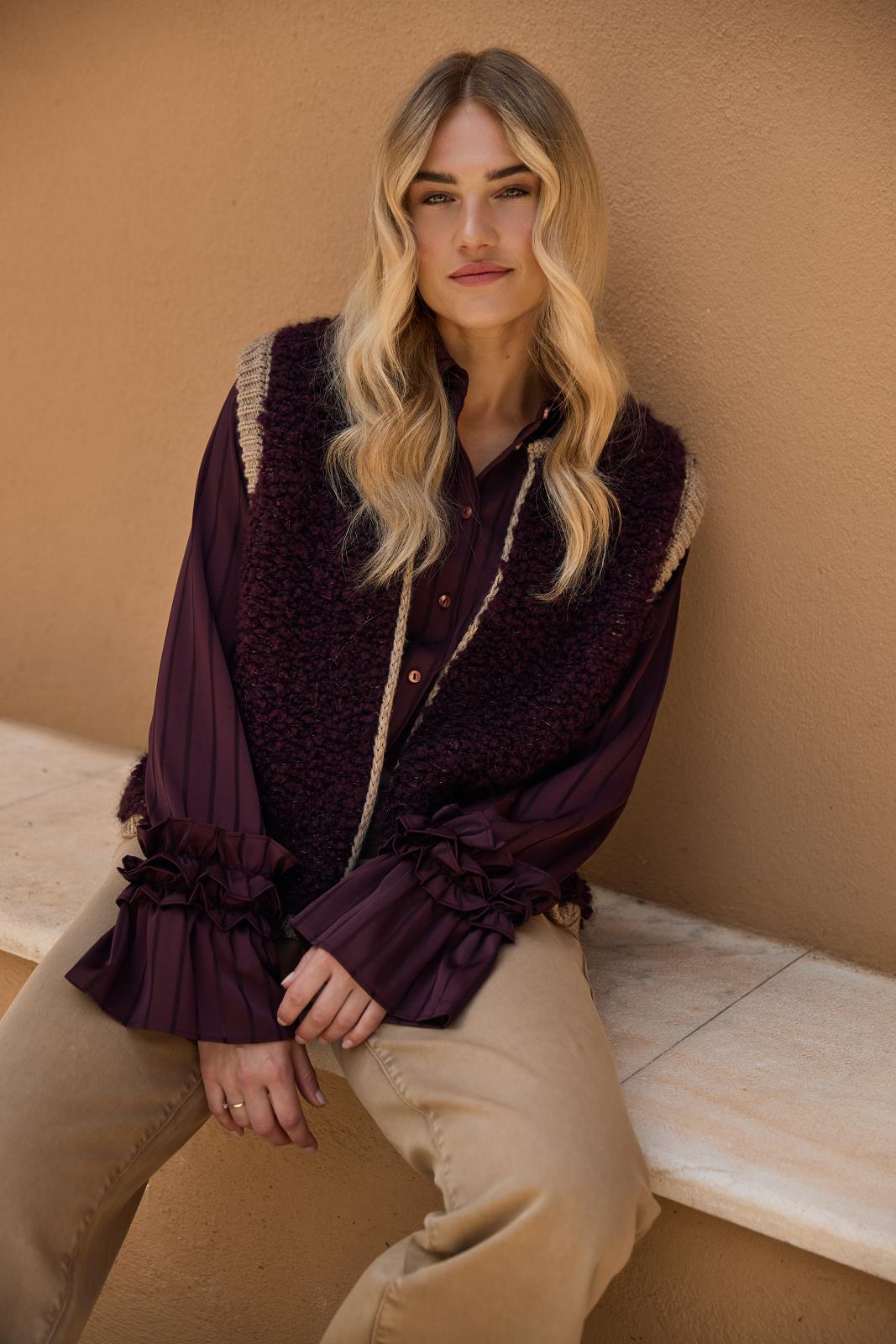 Gilets Cherry/Taupe