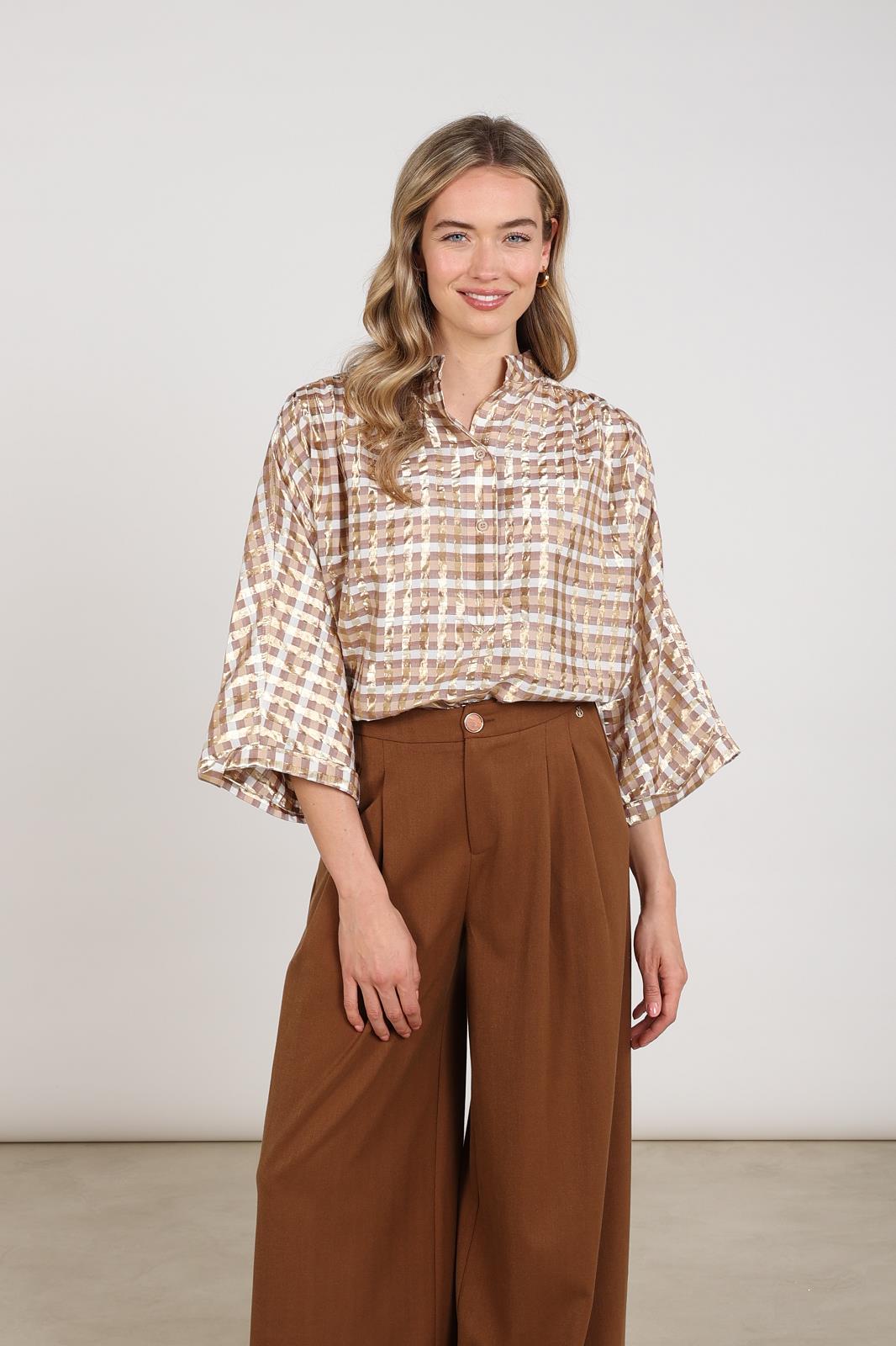 Blouses Offwhite/Toffee
