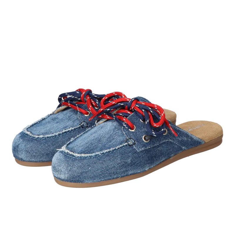 LOAFER/SLIPPER DENIM BLAUW