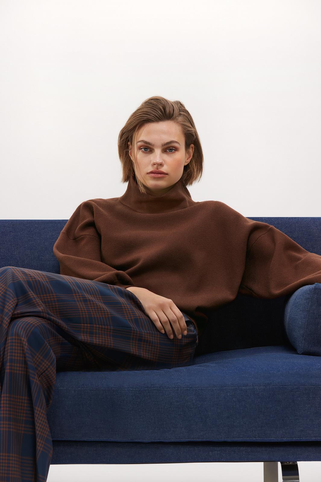 PULL TN UNI COGNAC
