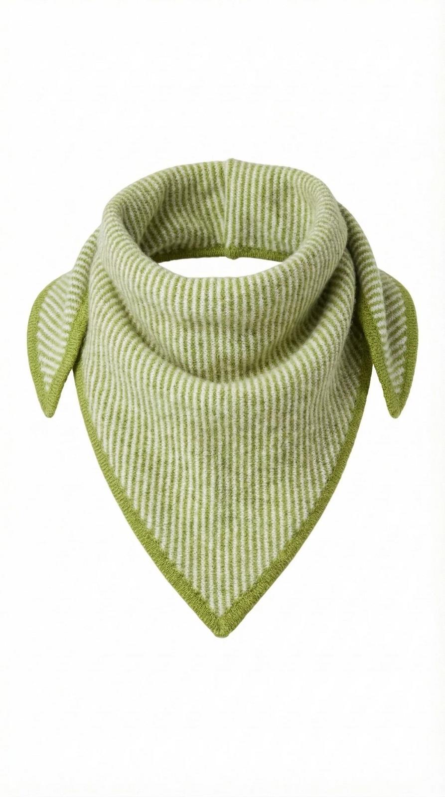 knitted triangle scarf