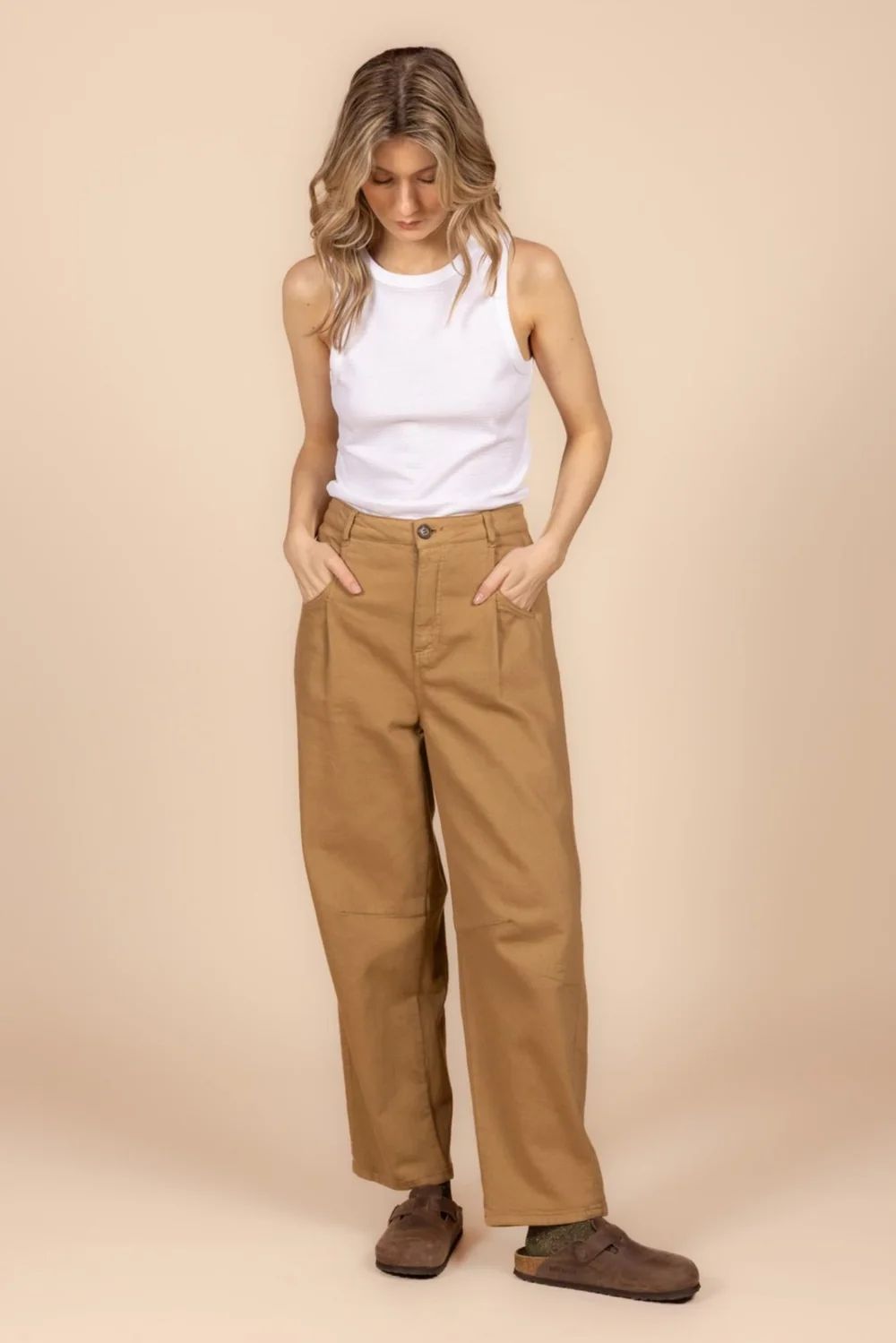 LADIES TROUSERS BEIGE