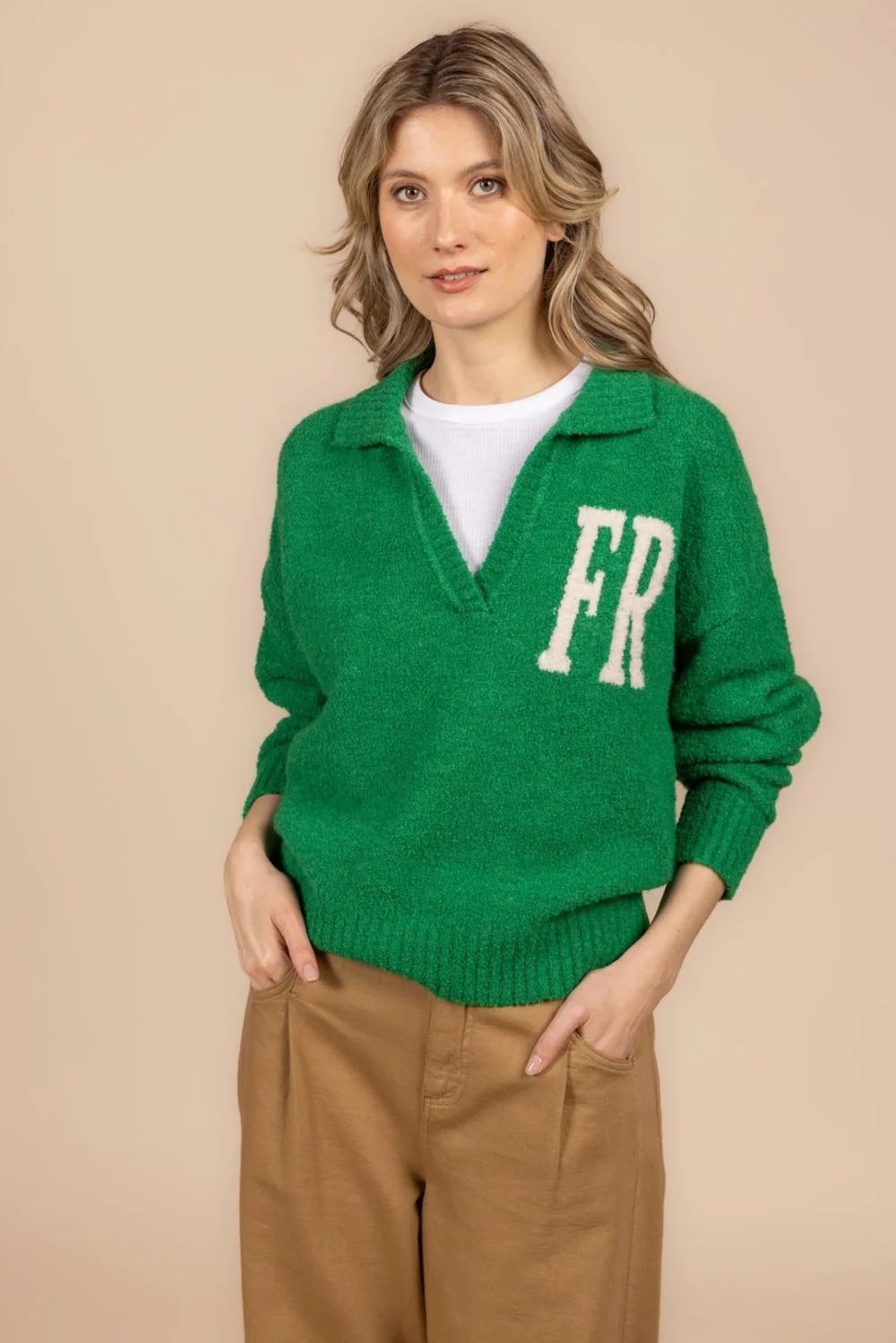 LADIES SWEATER GREEN