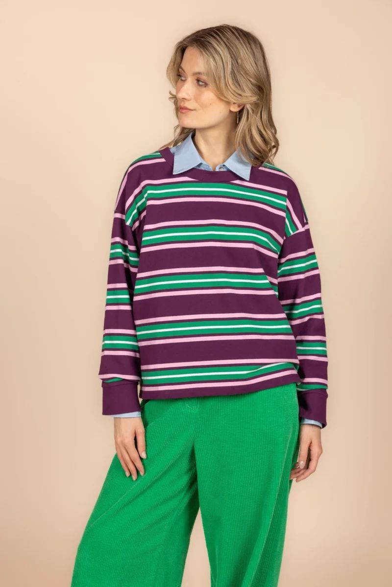 LADIES SWEATER PRUNE