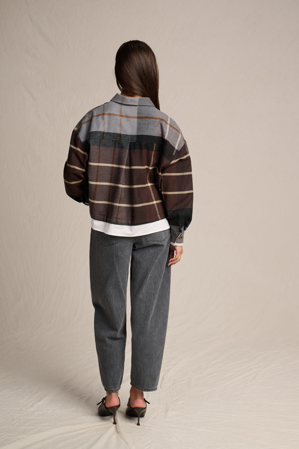 BLOUSES GREY/COCOA