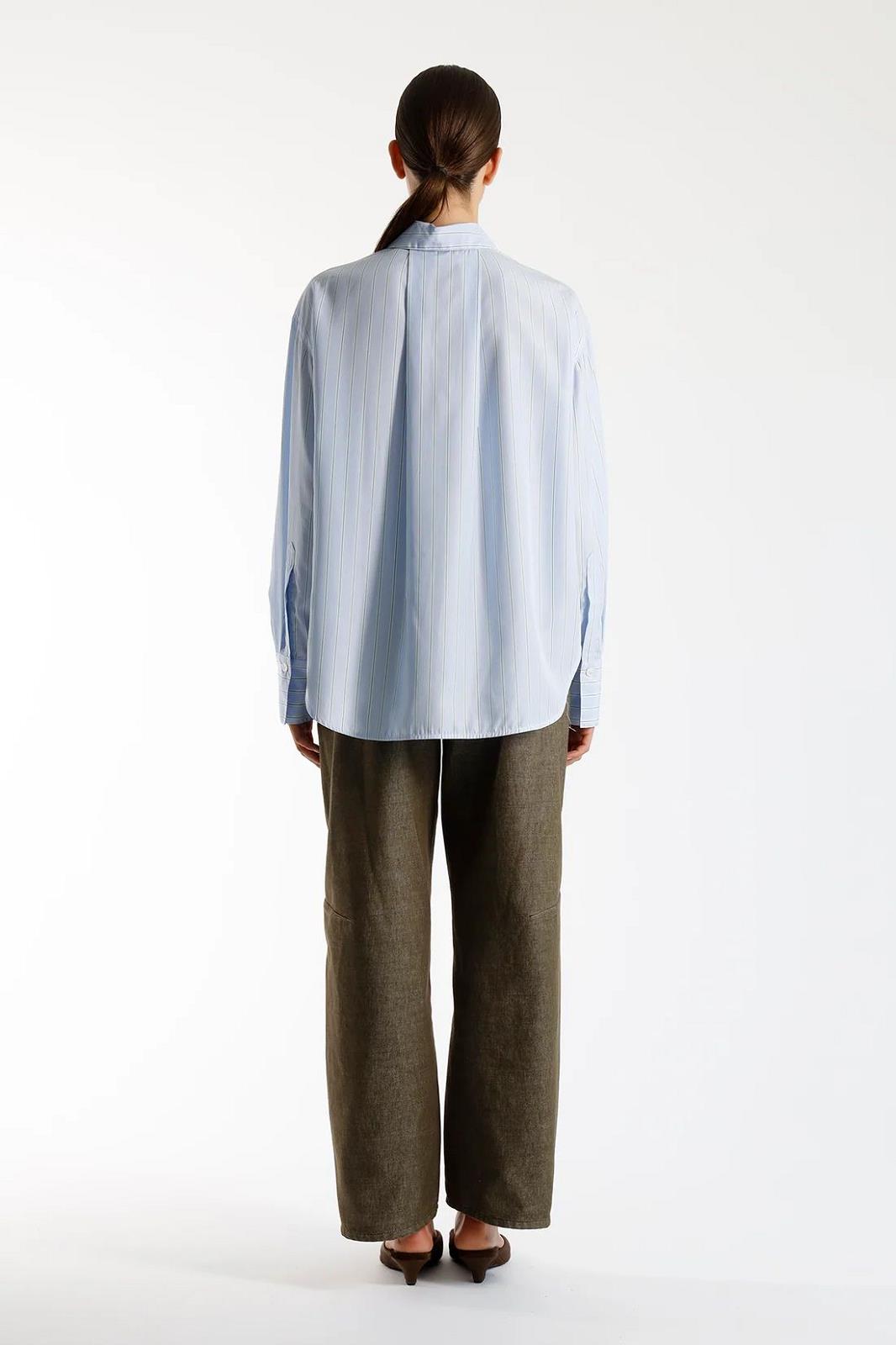 BROEK DENIM BARREL KAKI