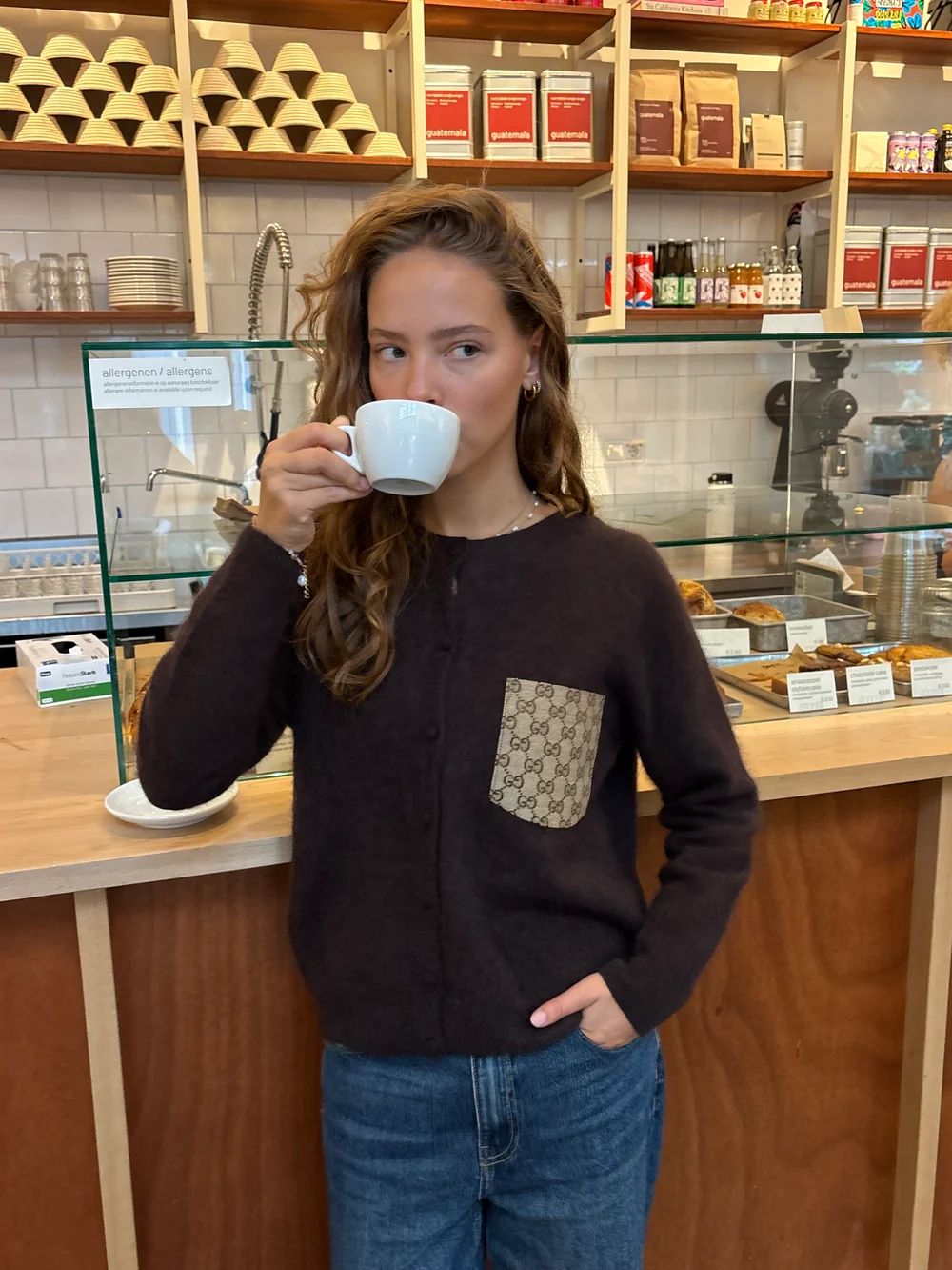 CARDIGAN CASHMERE BRUIN