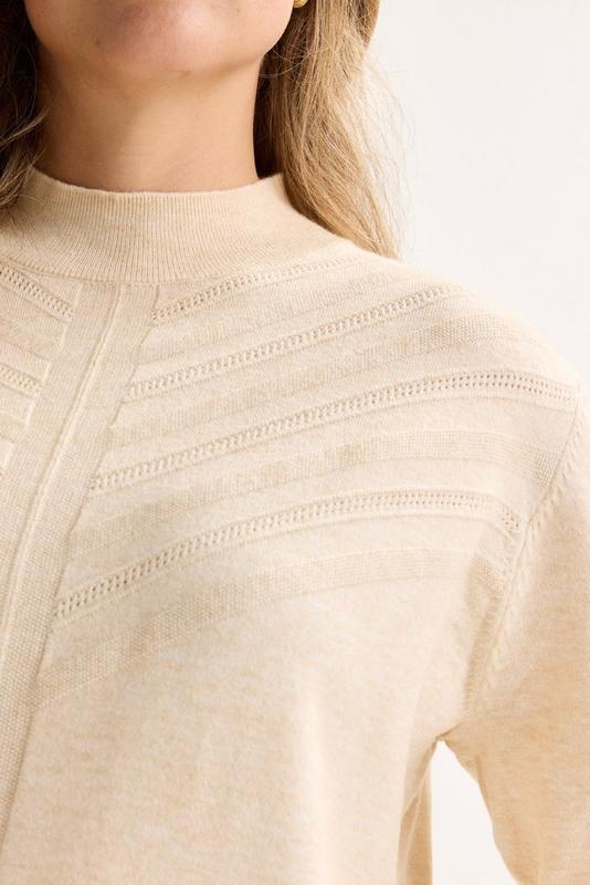 PULL LS-TN-UNI-BEIGE