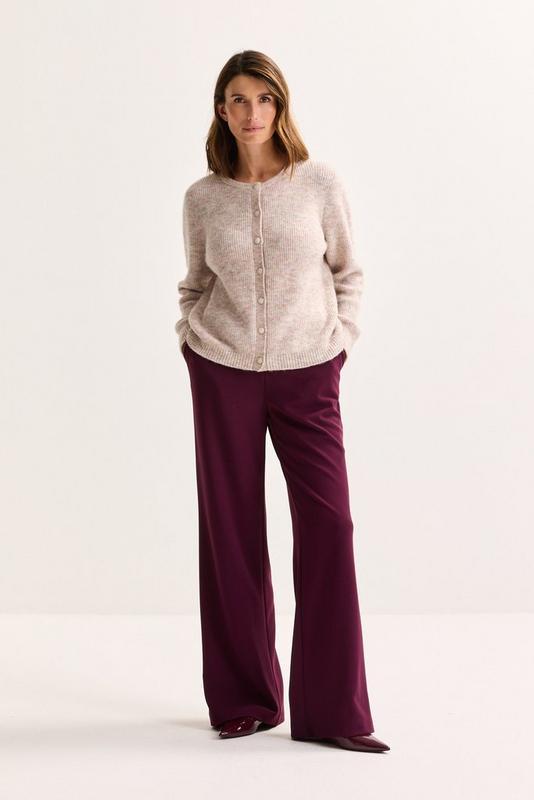 PANTS DRESSED L-*-UNI-AUBERGINE