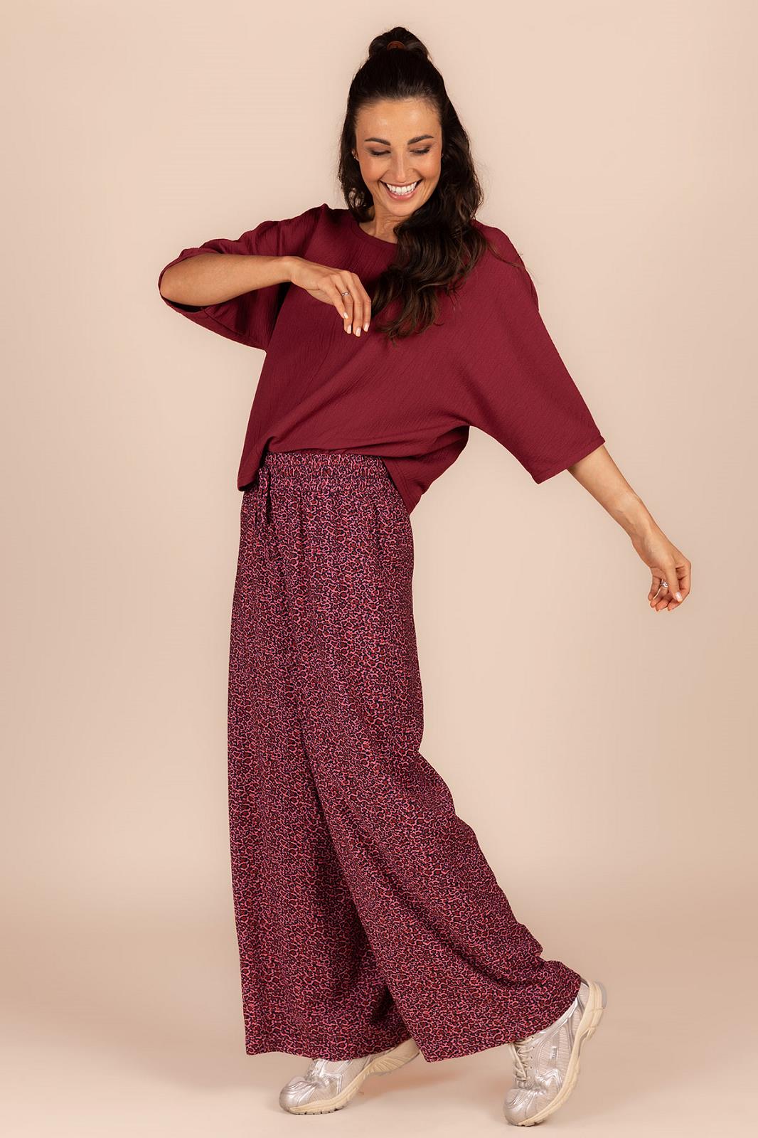 BLOUSE SS-*-UNI-AUBERGINE