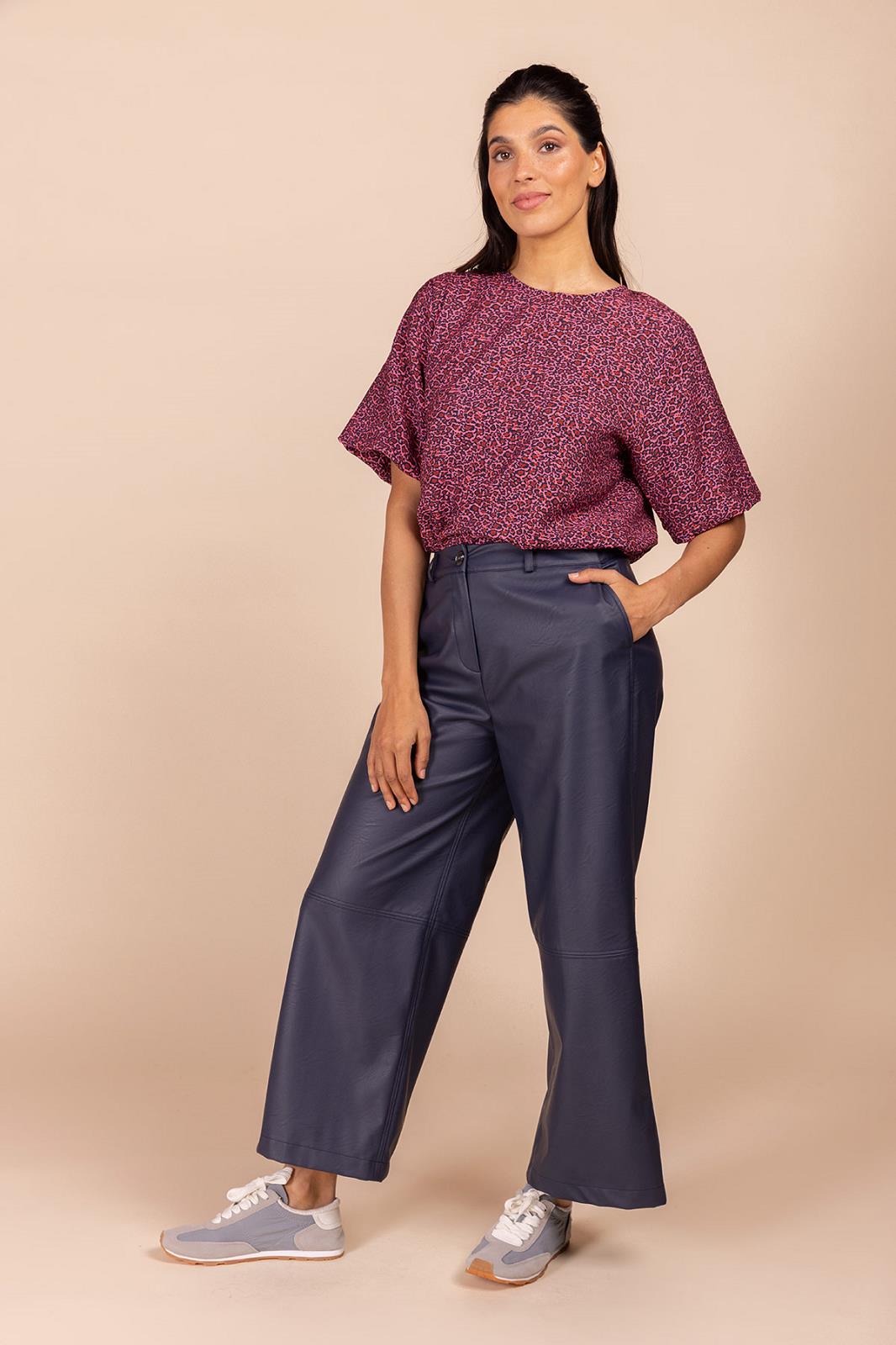 BLOUSE SS-*-PRINT-PINK