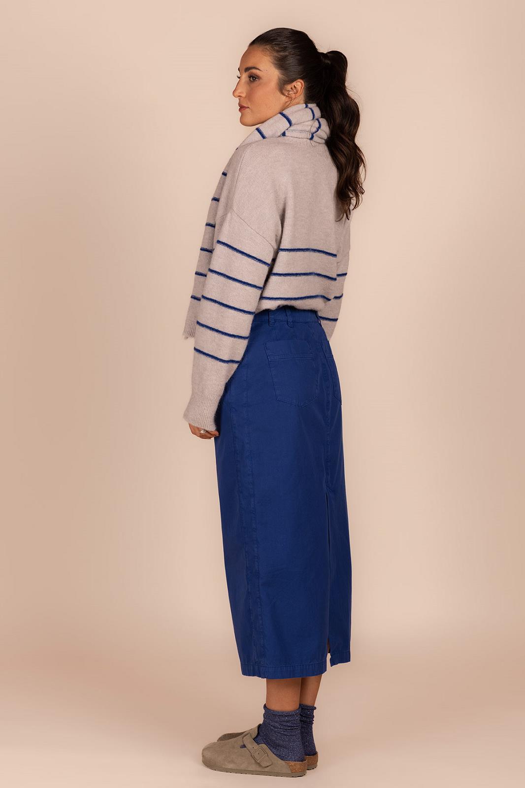 PULL LS-VN-STRIPE-GREY