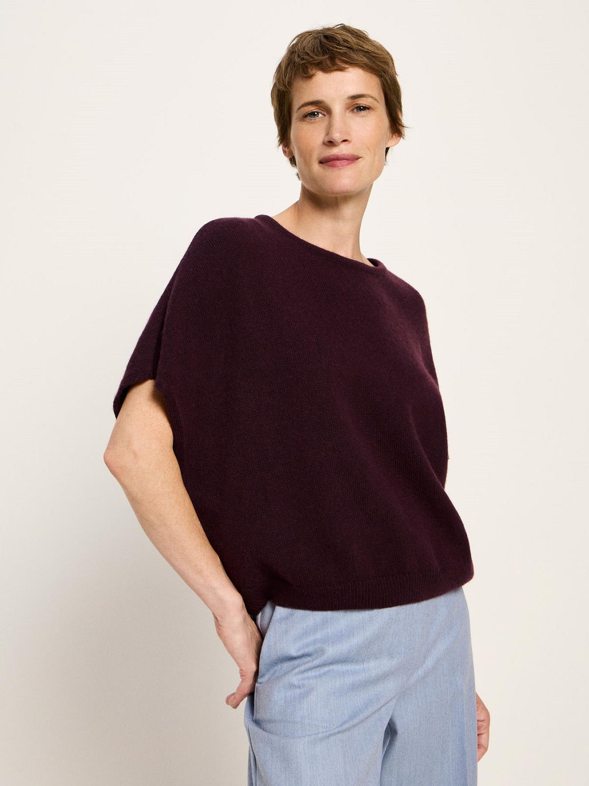 PULL SS-ON-UNI-AUBERGINE