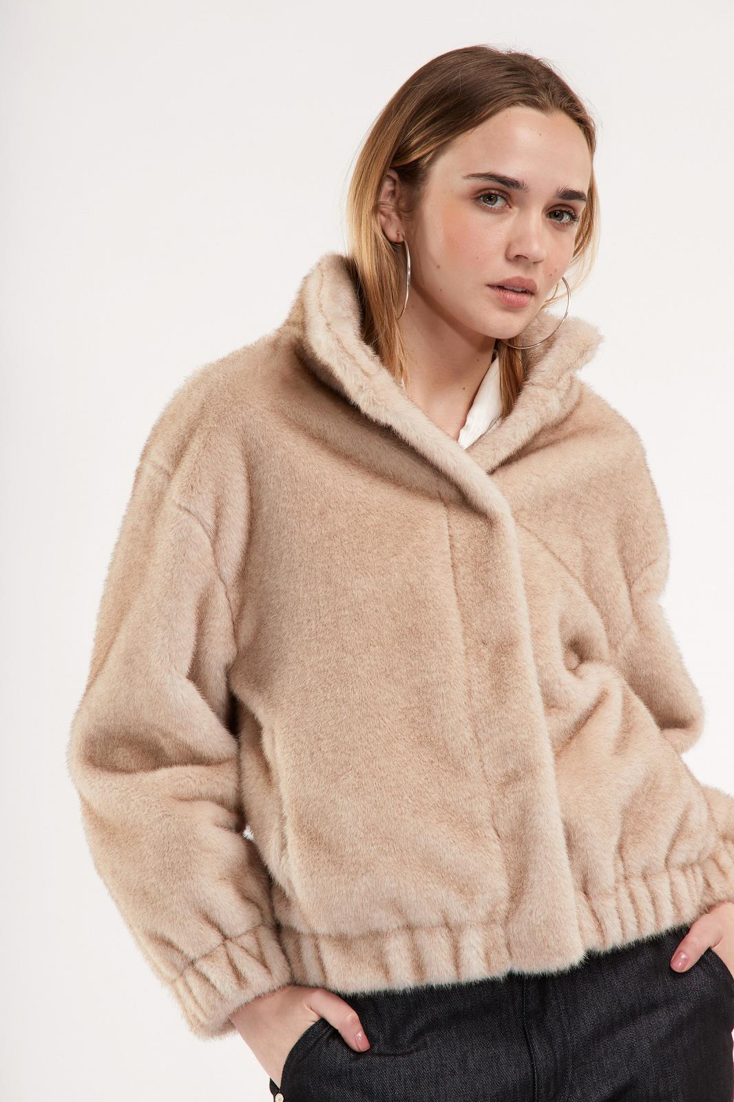 OUTDOOR S-FUR (FAKE)-UNI-Beige