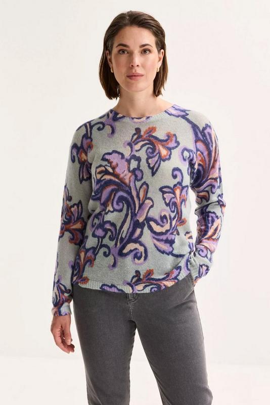 PULL LS-ON-PRINT-TURQUOISE