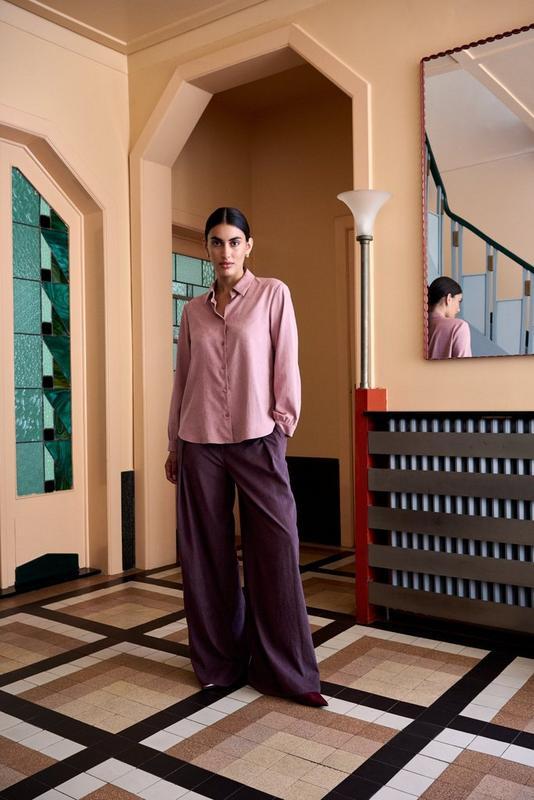 BLOUSE LS-*-UNI-PURPLE