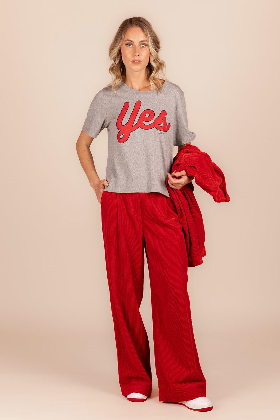 PANTS CASUAL L-*-UNI-RED