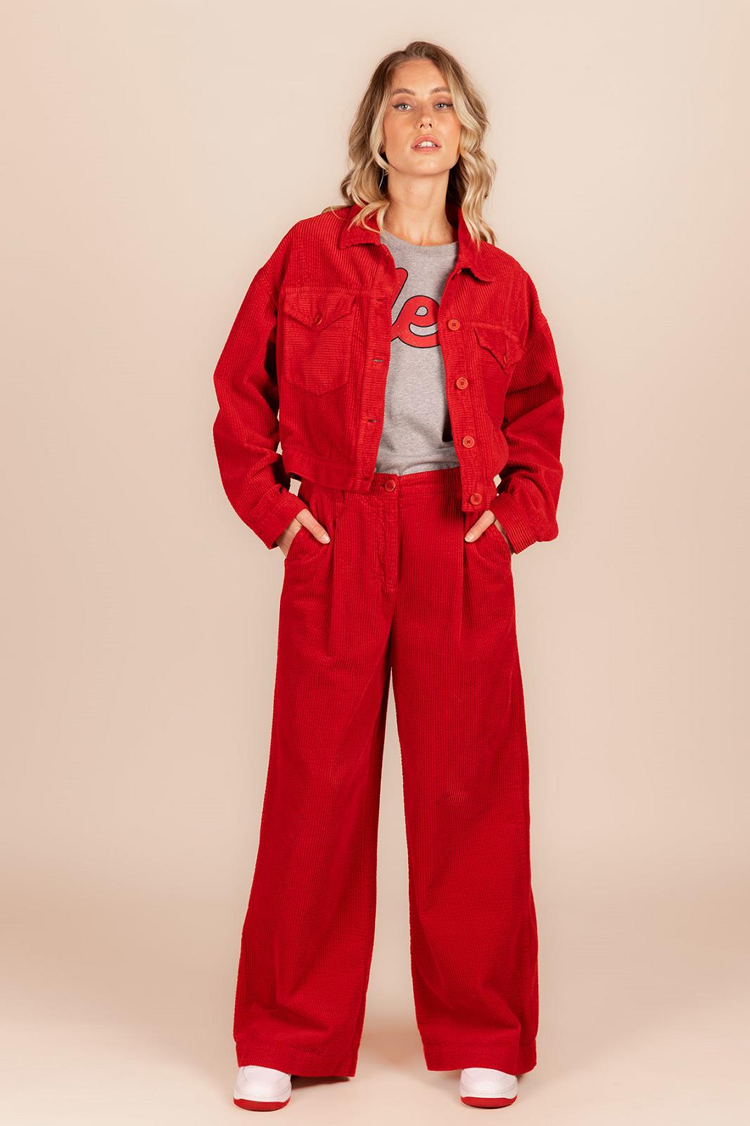 JACKET INDOOR-*-UNI-RED