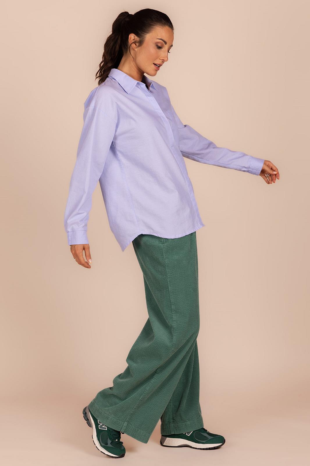 BLOUSE LS-*-UNI-BLUE LIGHT