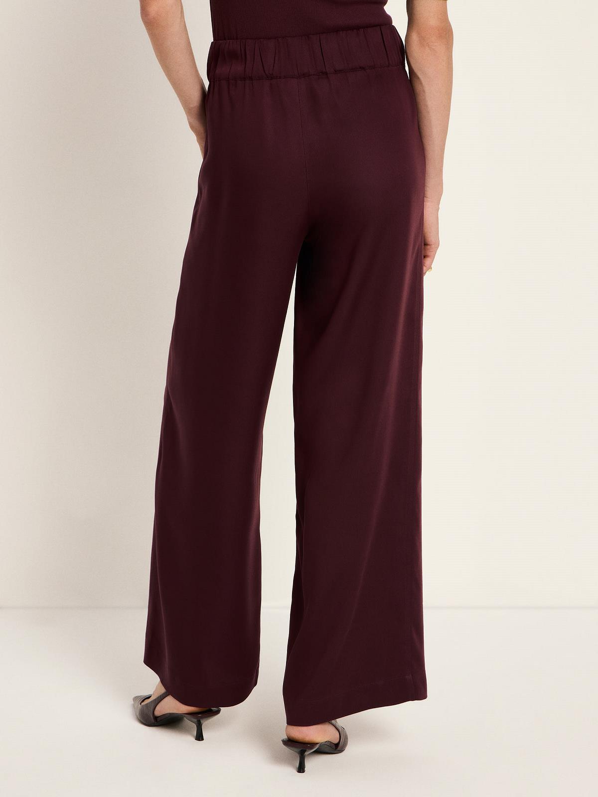 PANTS DRESSED L-*-UNI-AUBERGINE