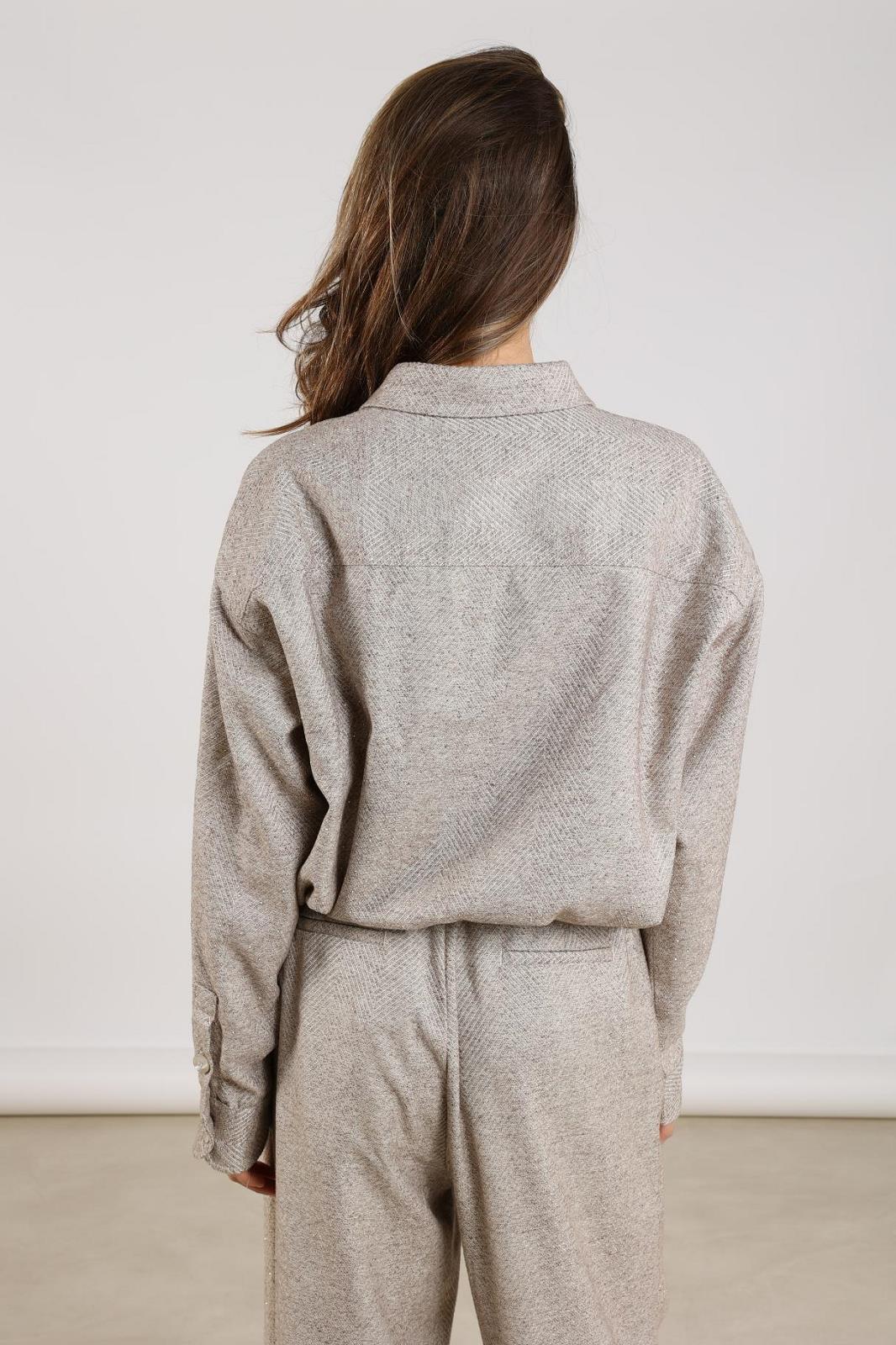 BLOUSE LS-*-UNI+APPLI-BEIGE LIGHT