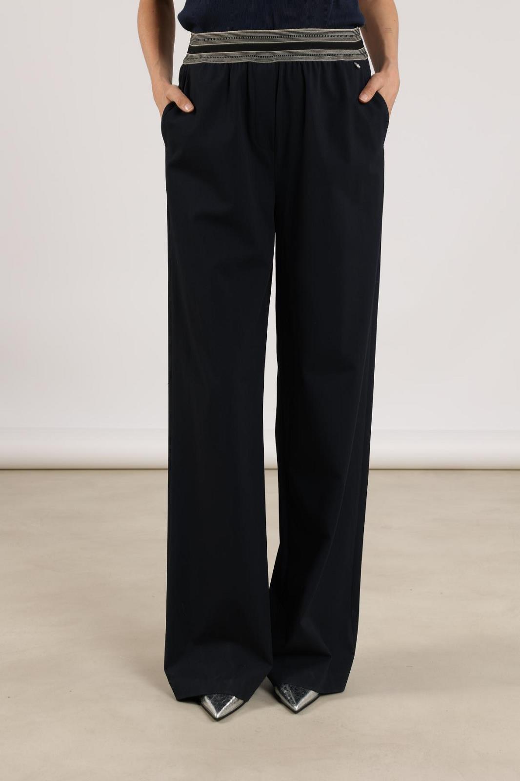 PANTS DRESSED L-*-UNI-BLUE DARK (NAVY)