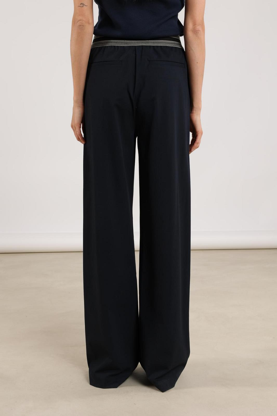 PANTS DRESSED L-*-UNI-BLUE DARK (NAVY)