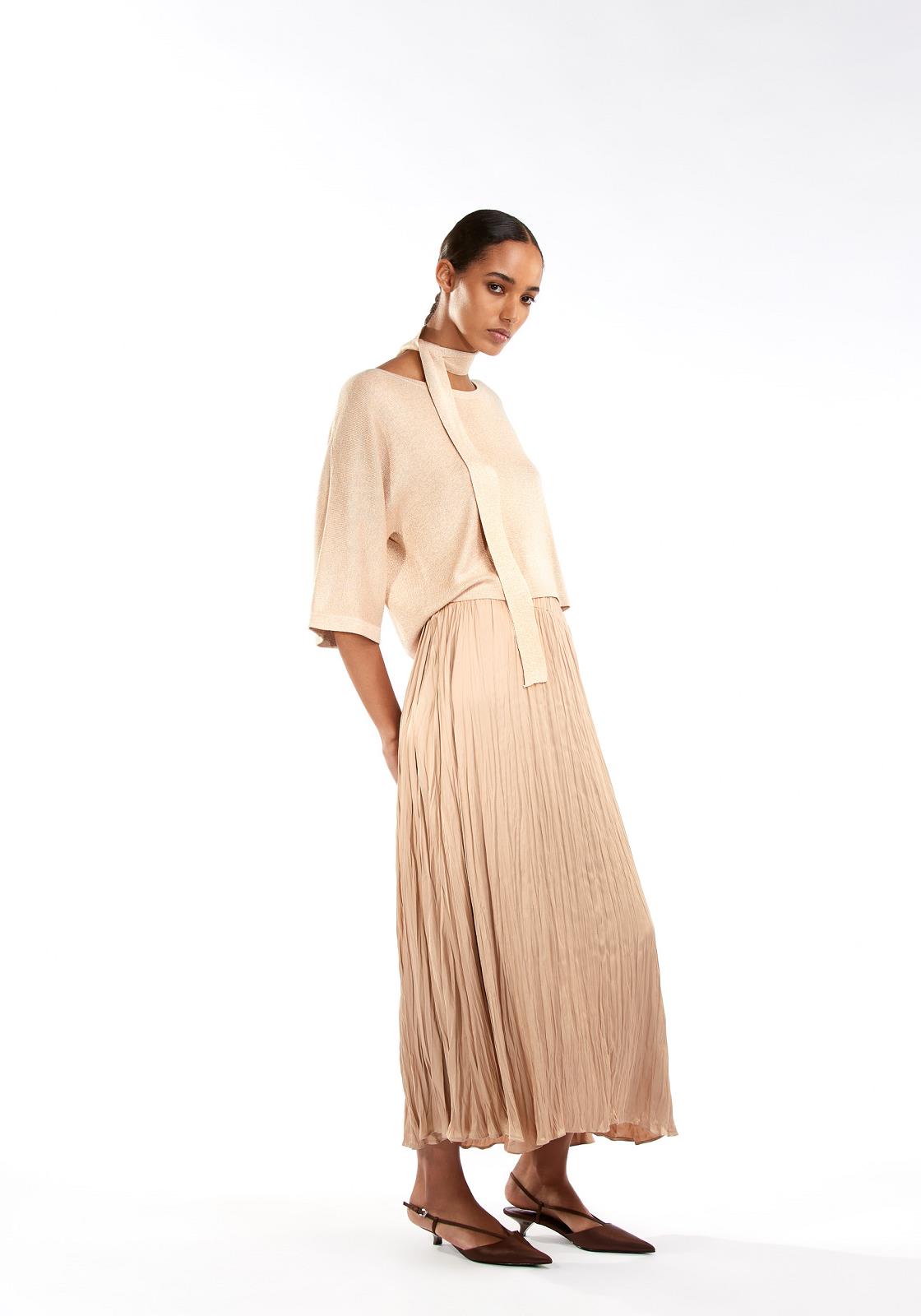 PULL 3/4S-BN-UNI-BEIGE