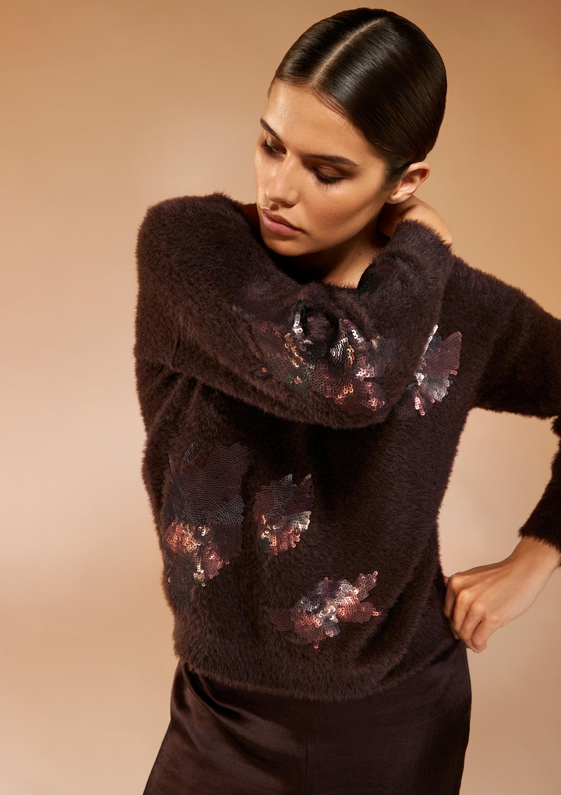 PULL LS-VN-UNI+APPLI-BROWN