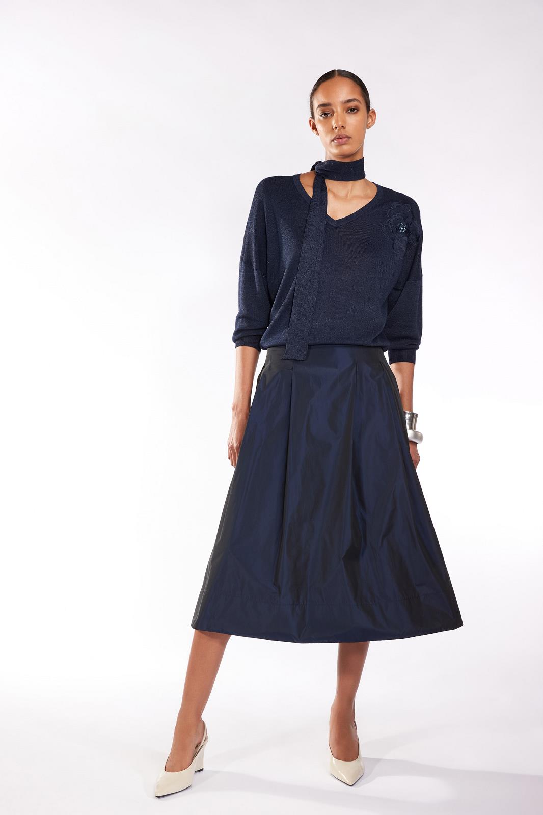 PULL LS-VN-UNI+APPLI-BLUE DARK (NAVY)